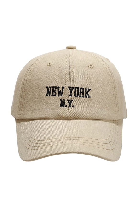 Womens Letter Embroidered Baseball Cap Soft Top Face Design Sunshade Adjustable Dad Hat for Lady