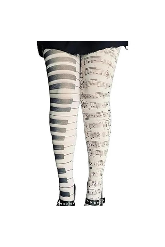 Womens Letter Print Tights Gothic Hosiery With Alphabet Design All Seasons