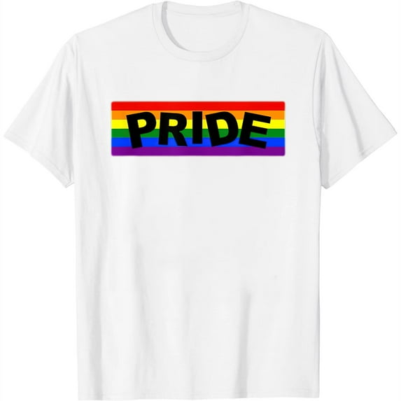 Womens Lgbt Gay Pride Rainbow Flag T-Shirt White 2X-Large