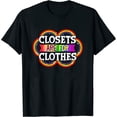 thumbnail image 1 of Womens Lgbt Lesbian Gift For Girlfriend Rainbow Pride Premium T-Shirt Black 2X-Large, 1 of 5