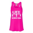 thumbnail image 1 of Womens Life Behind Bars Funny Bike Bicycle Funny Flowy Racerback Tank Top T-Shirt, 1 of 1