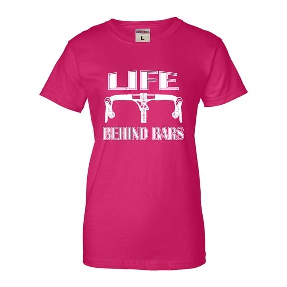 Womens Life Behind Bars Funny Bike Bicycle Funny T-Shirt