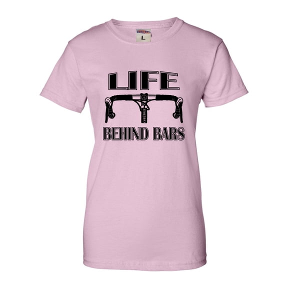Womens Life Behind Bars Funny Bike Bicycle Funny T-Shirt
