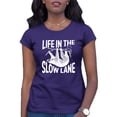 thumbnail image 1 of Womens Life In The Slow Lane Sloth Lovers T-Shirt, 1 of 1