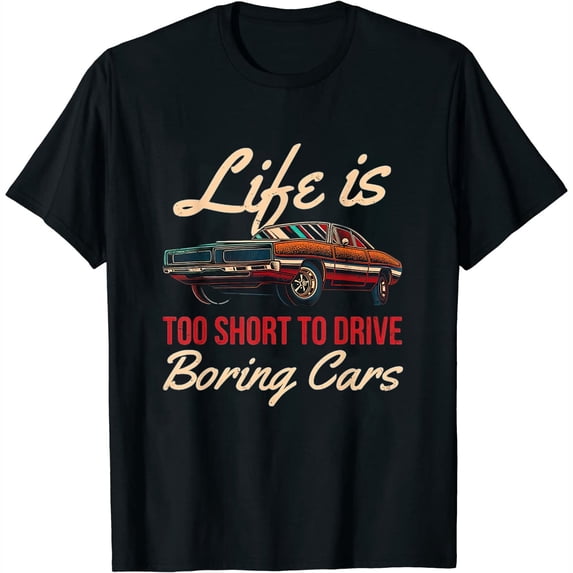 Womens Life Is Too Short To Drive Boring Cars T-Shirt White Large