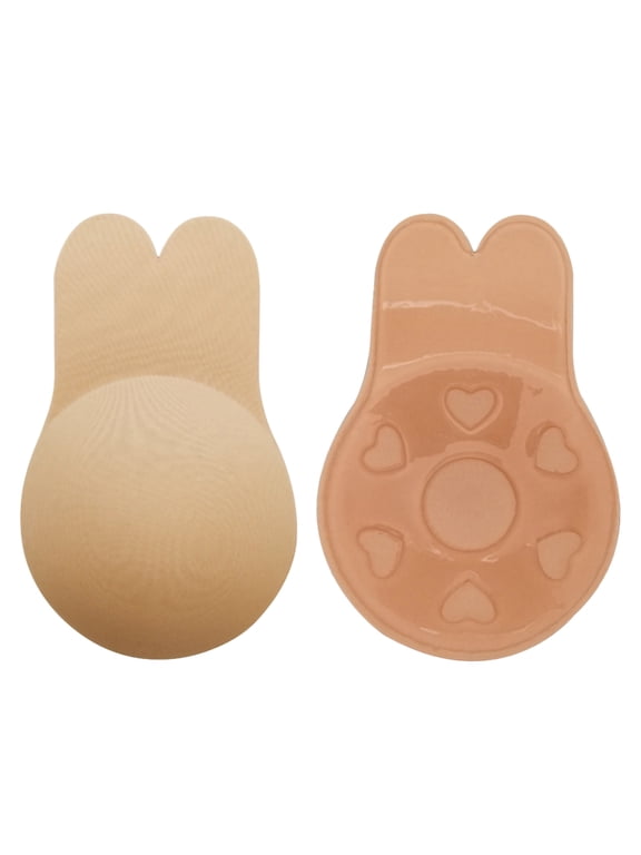 Bras Push up Silicone Bra Self Adhesive Strapless Sticky Invisible for Backless Dress with Nipple Covers