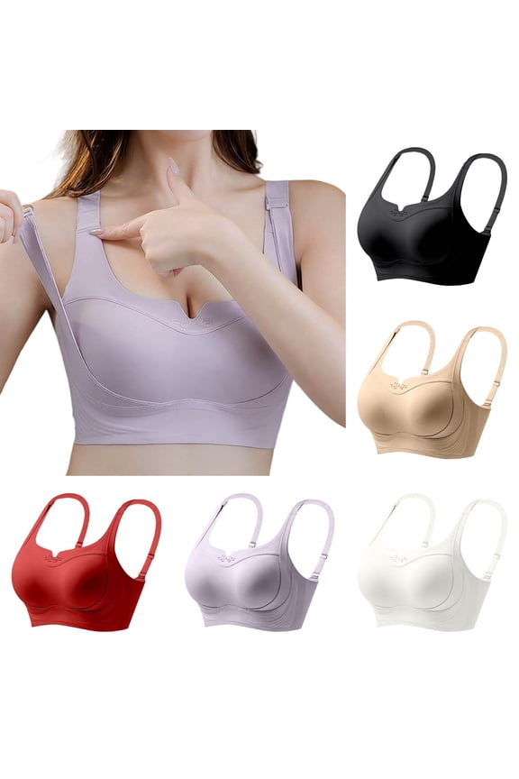 Womens Lift Bust Shaping Bra, Shape Lifting Bra for Seniors Adjustable Bras Sagging Wireless Support Comfy T-Shirt
