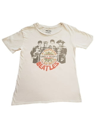 Lucky Brand Women's Cotton Beatle's Rubber Soul Tan T Shirt - Beatles  Product XL