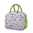 thumbnail image 1 of Womens LightPurple Dinosaurs Flowers Pattern Lunch Box for Work,Insulated Lunch Bag for Women,Loncheras Para Mujer,Leakproof Adult Lunch Bag for Work,Beach,Travel,Picnic,Camping, 1 of 7