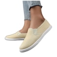 thumbnail image 1 of Womens Lightweight Canvas Slip On Sneakers Comfortable Non Slip Work Shoes Breathable Casual Dress Shoes, 1 of 8