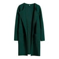 thumbnail image 1 of Womens Lightweight Cardigan Open Front Oversized Casual Loose Jacket Coat Fall Outfits with Pocket New Plus Size Jacket for Women Green XL, 1 of 5