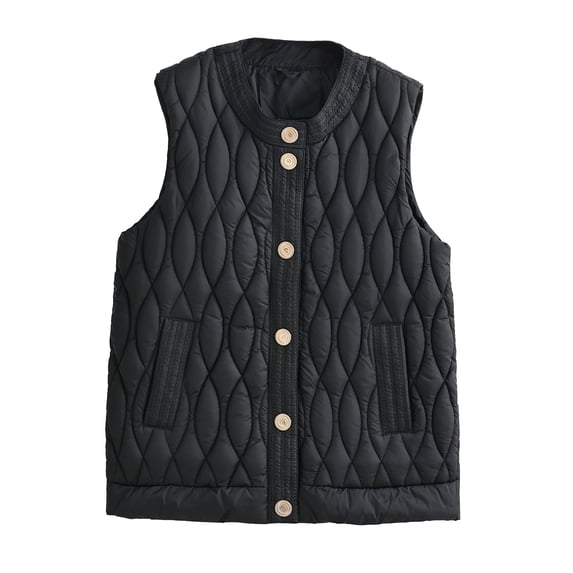 Womens Lightweight Diamond Quilted Vest Sleeveless For Fall Winter Layered Warmth Womens Winter Coats