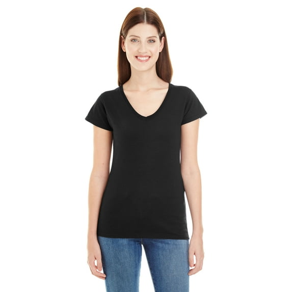 Womens Lightweight Fitted V-Neck Tee