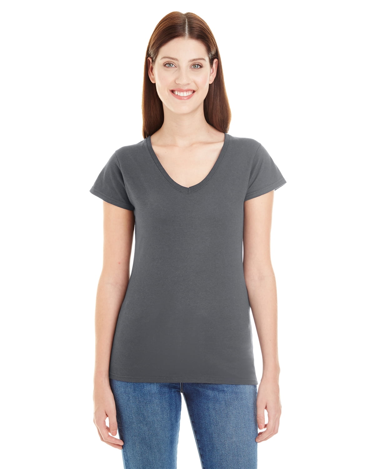 Womens Lightweight Fitted V-Neck Tee