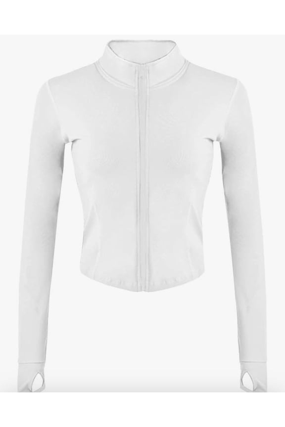 Womens Lightweight Full Zip Running Track Jacket