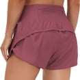 thumbnail image 1 of Womens Lightweight Gym Athletic Workout Shorts Liner - Quick Dry Running Spandex Shorts Mesh Zipper Pockets, 1 of 3