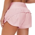 thumbnail image 1 of Womens Lightweight Gym Athletic Workout Shorts Liner - Quick Dry Running Spandex Shorts Mesh Zipper Pockets, 1 of 4