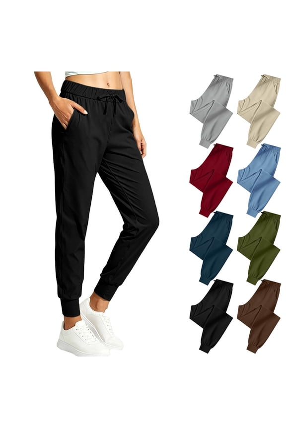 Womens Lightweight Hiking Pants Quick Dry Stretch Joggers for Running Workout Summer Unisex Lightweight Casual Pants