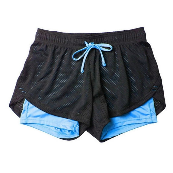 Womens Lightweight Quick Dry Shorts Mid-Waist Stretchy Sports Running Shorts Fitness Workout Bottoms