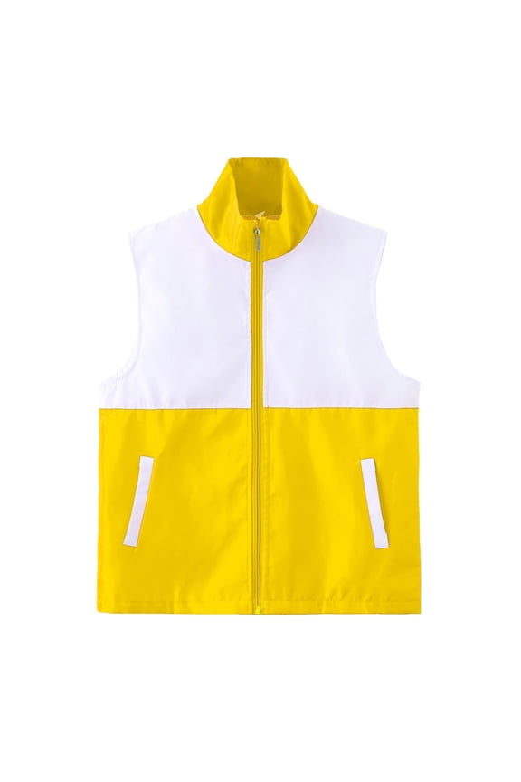 Womens Lightweight Sports Vest Zip-Up Athletic Hiking Sleeveless Jackets Running Travel Softshell Coats Yellow, 3XL