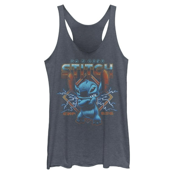 Womens Lilo & Stitch 80s Rocker Stitch Racerback Tank