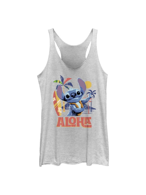 Womens Lilo & Stitch Aloha Alien Racerback Tank