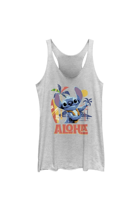 Womens Lilo & Stitch Aloha Alien Racerback Tank