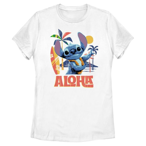 Womens Lilo & Stitch Aloha Alien T Shirt