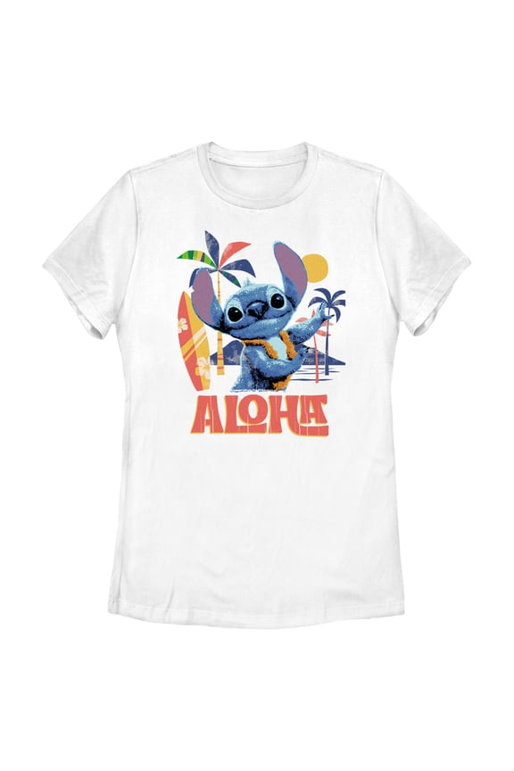 Womens Lilo & Stitch Aloha Alien T Shirt