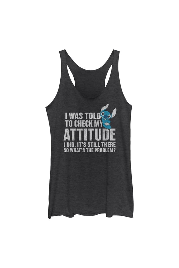 Womens Lilo & Stitch Attitude Check Racerback Tank