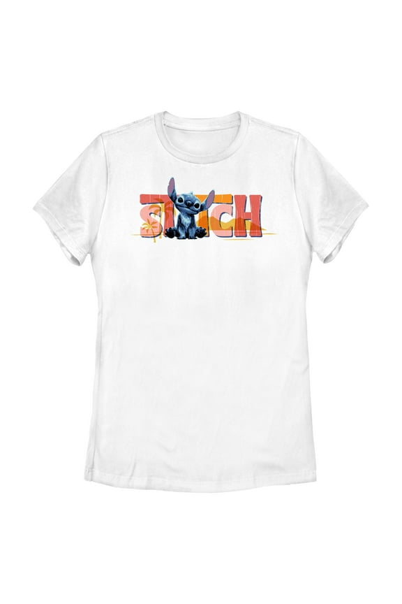 Womens Lilo & Stitch Cute Alien Name T Shirt