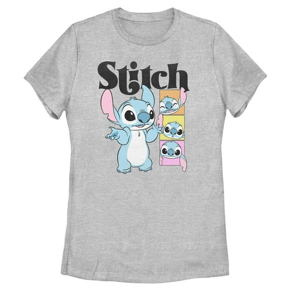 Womens Lilo & Stitch Cute Faces Stitch T Shirt