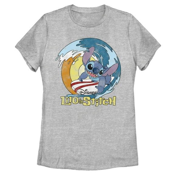 Womens Lilo & Stitch Distressed Surf's Up T Shirt