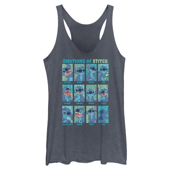 Womens Lilo & Stitch Emotions of 626 Racerback Tank