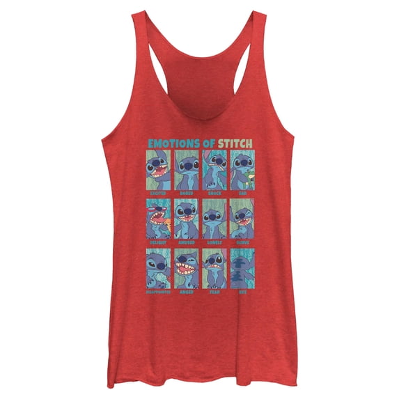 Womens Lilo & Stitch Emotions of 626 Racerback Tank