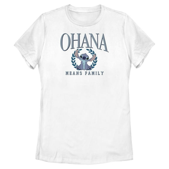 Womens Lilo & Stitch Ohana Means Family University T Shirt