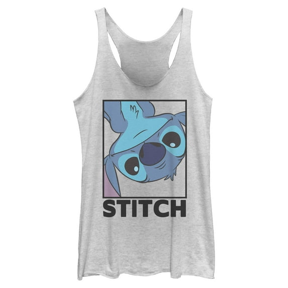 Womens Lilo & Stitch Peekaboo Stitch Portrait Racerback Tank