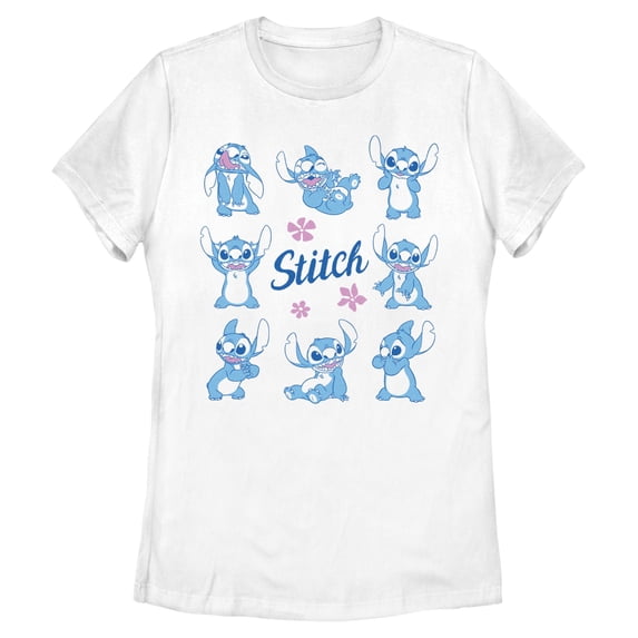 Womens Lilo & Stitch Phases of Stitch T Shirt
