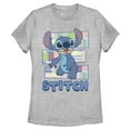 thumbnail image 1 of Womens Lilo & Stitch Retro Pattern Panels T Shirt, 1 of 4