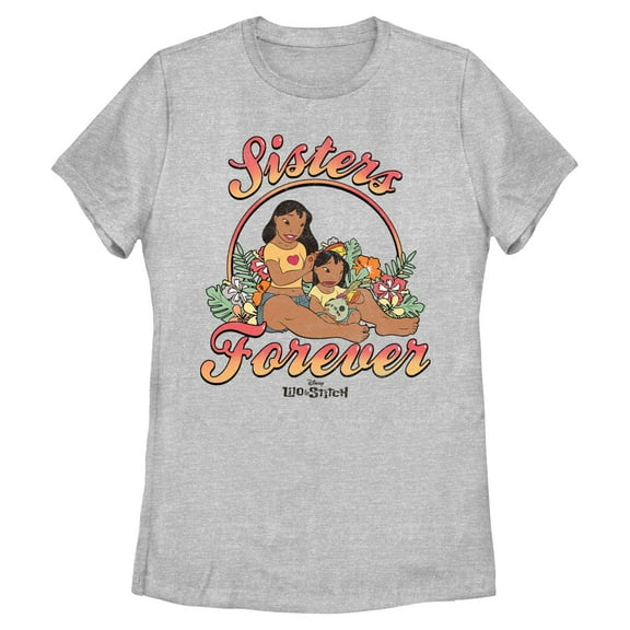 Womens Lilo & Stitch Sisters Forever Logo T Shirt