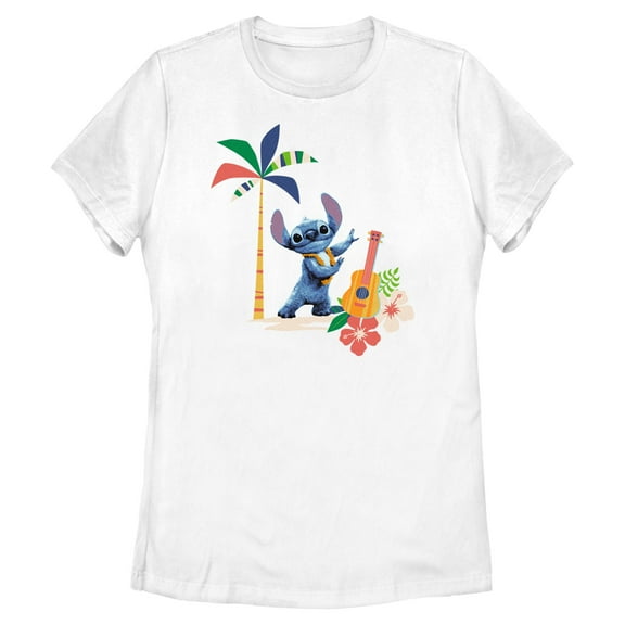 Womens Lilo & Stitch Tropical Dancing Stitch T Shirt
