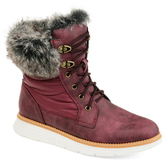 Womens Lined Lace-up Snow Boot