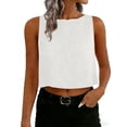 thumbnail image 1 of Womens Linen Crop Tank Tops 2026 Spring Summer Beach Sleeveless Tops, 1 of 6