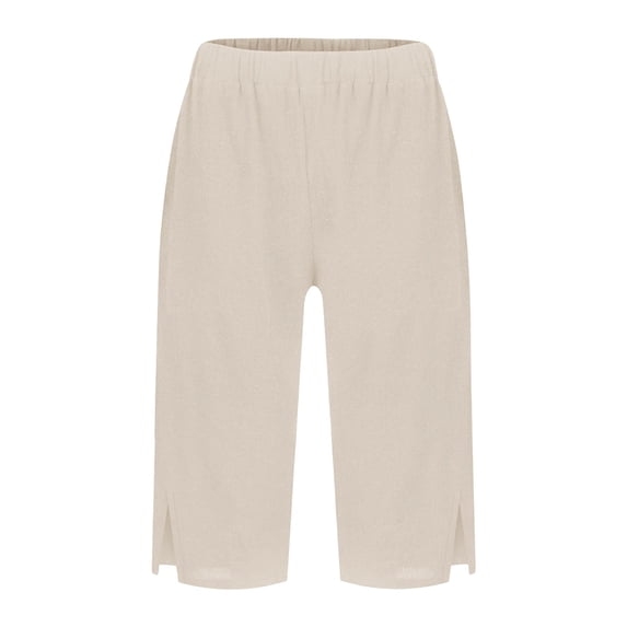 Womens Linen Shorts,Ankle Pants For Women Maternity Shorts Running Shorts Lounge Pants With Pockets Loose Shorts Women Plus Size Wide Leg Capris Summer Shorts Women Cotton Trousers