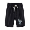 thumbnail image 1 of Womens Linen Shorts Casual Drawstring Elastic Waist Cropped Trousers Summer Workout Yoga Sports Short Pants Active Shorts Solid Stretch Jersey Shorts Ladies Summer Sweat Shorts with Pockets, 1 of 3
