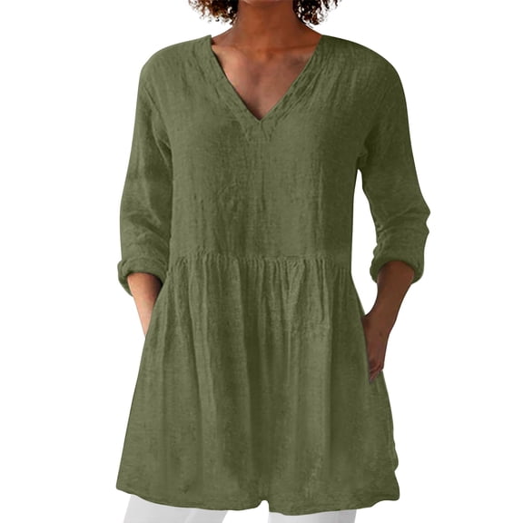 Womens Linen Tops Gauze Tunic Tops For Women Loose Fit Tee Shirt Women Cotton Boho Tops Womens Gauze Tops Peasant Tops For Women Gauze Shirts Flowy Tops For Women Peasant Blouse JN L