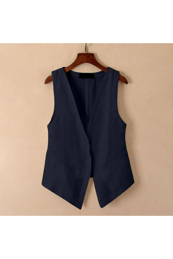 Womens Linen Vest Tops Sleeveless Spring Summer Vest Coat Top Tang Top Camisoles Women Women Tops Workout Big And Tall Top Compression Bartender Tops for Women Sequin Too Mens Running Active Crop Tops