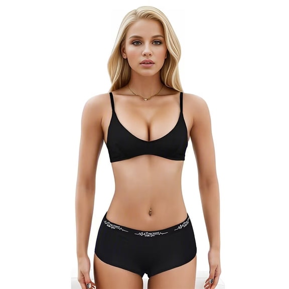 Womens Lingerie Panties Set Cotton Thong Underwear