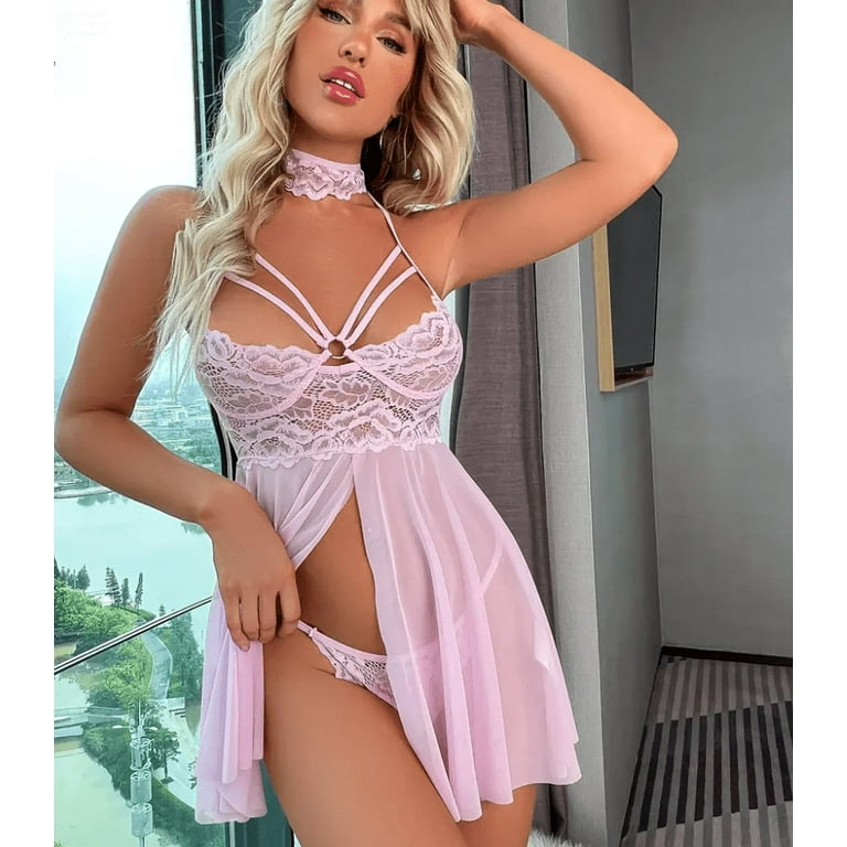 Womens Lingerie Sexy Set,Lace Sexy Underwear And Bra Set Lingerie Sets For  Women Womens Loungewear Set Underwear For Women Sexy Sex Nightgown for  Women,Sex Gift For Husband 