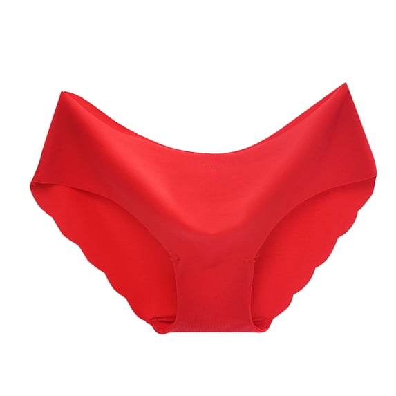 Womens Underwear Non-Trace Ice Silk Breathable Midwaist Solid Color Underwear Breathable Panties Underwear Women Men